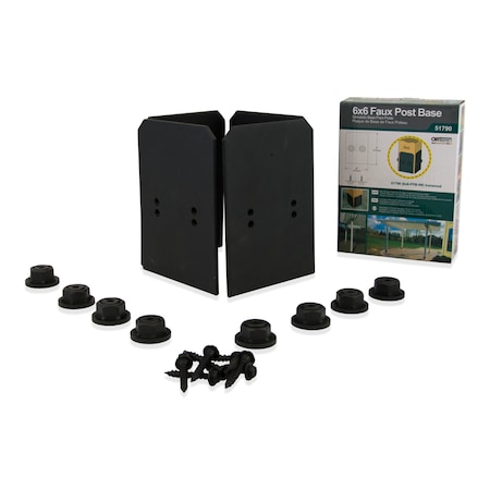 Ozco Ozco 51790 Ironwood 6X6 Faux Post Base Plates (1 Per Pack) 51790